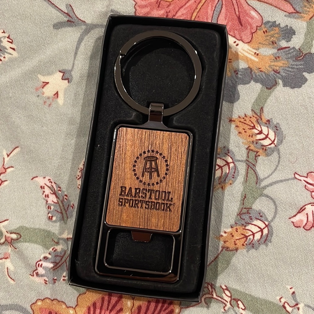 Barstool Sports bottle opener key chain